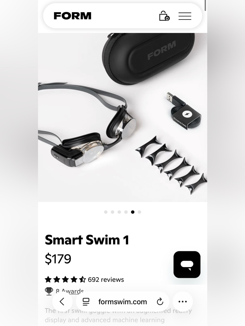 FORM Smart Swim 1 Goggles - Picture 2 of 5